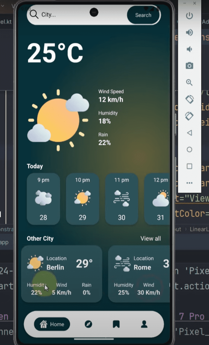 تطبيق طقس Weather App