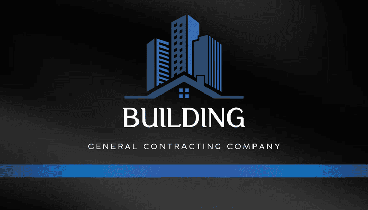 تصميم شعار وبطاقة عمل احترافية لشركة مقاولات (Building)