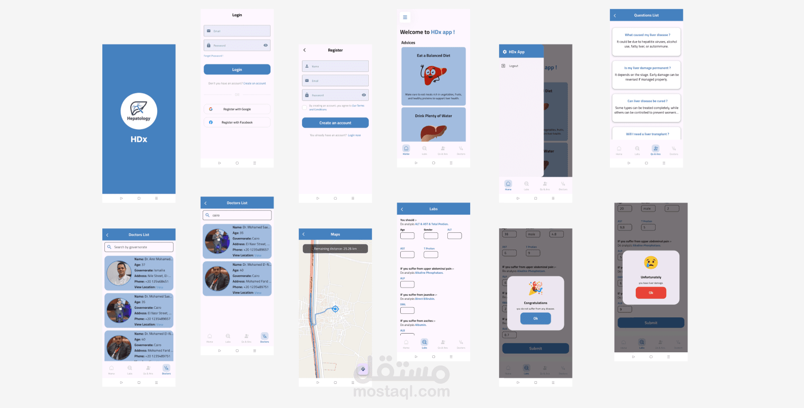 تطبيق ذكي لتشخيص أمراض الكبد باستخدام الذكاء الاصطناعي وتحليل نتائج التحاليل الطبية بدقة وسهولة.