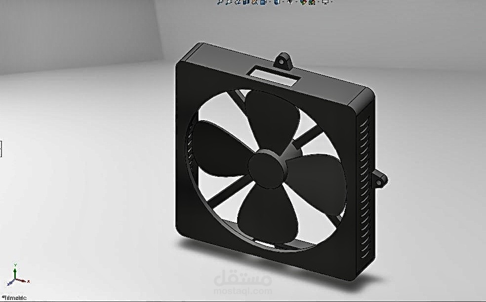 تصميم بسيط لمروحه بدون assembly