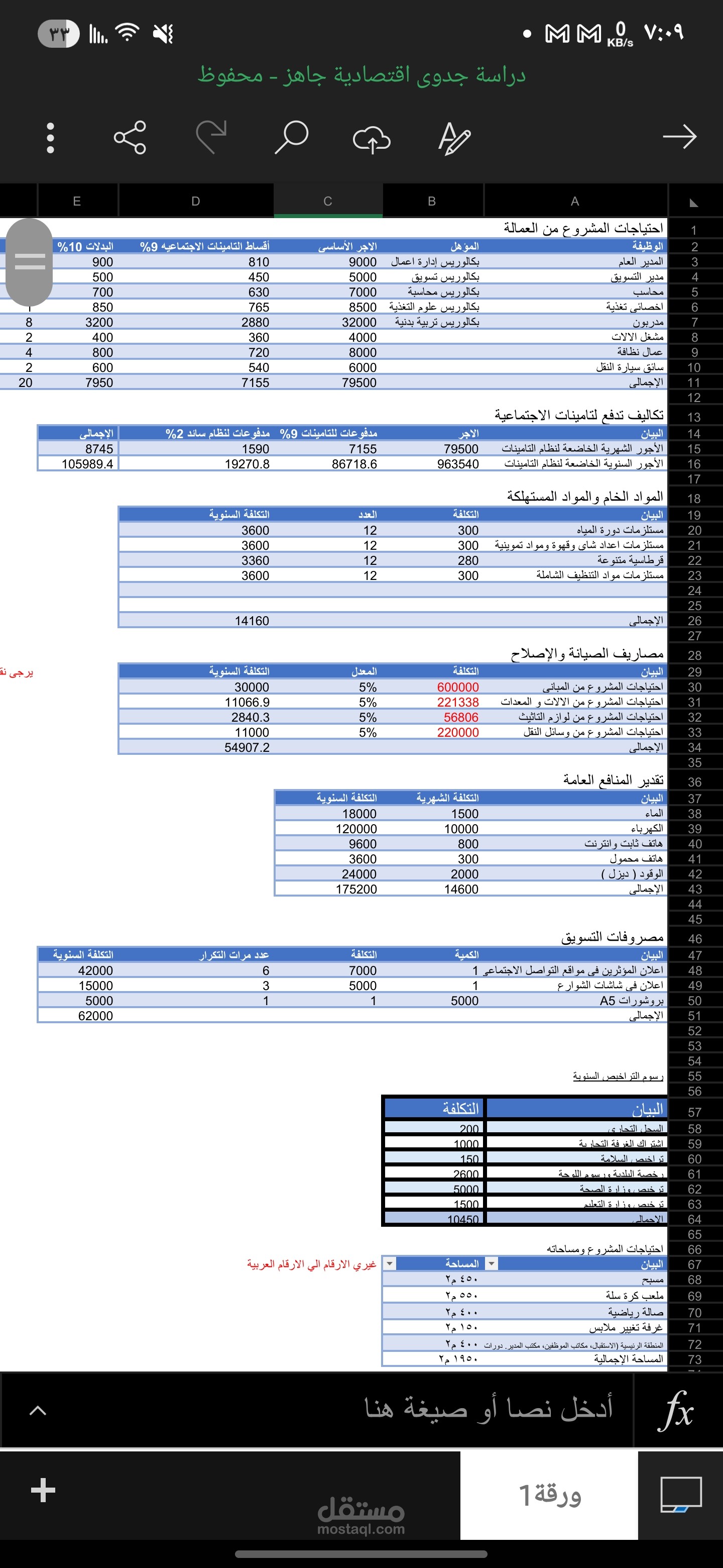 دراسة جدوى اقتصادية