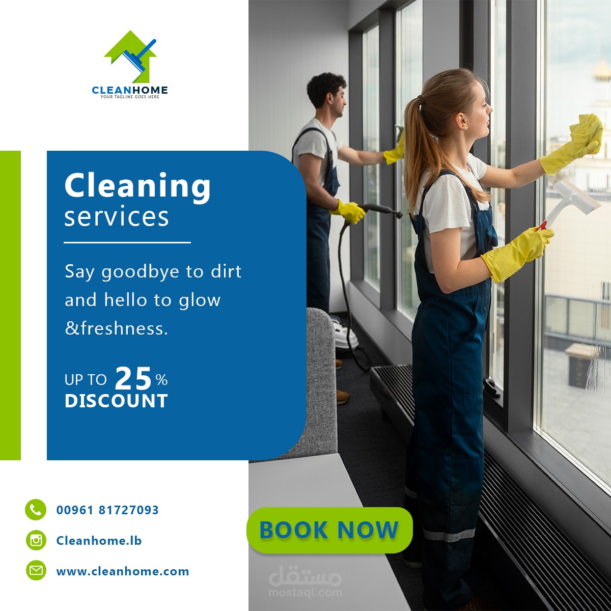 social media ads cleaning service