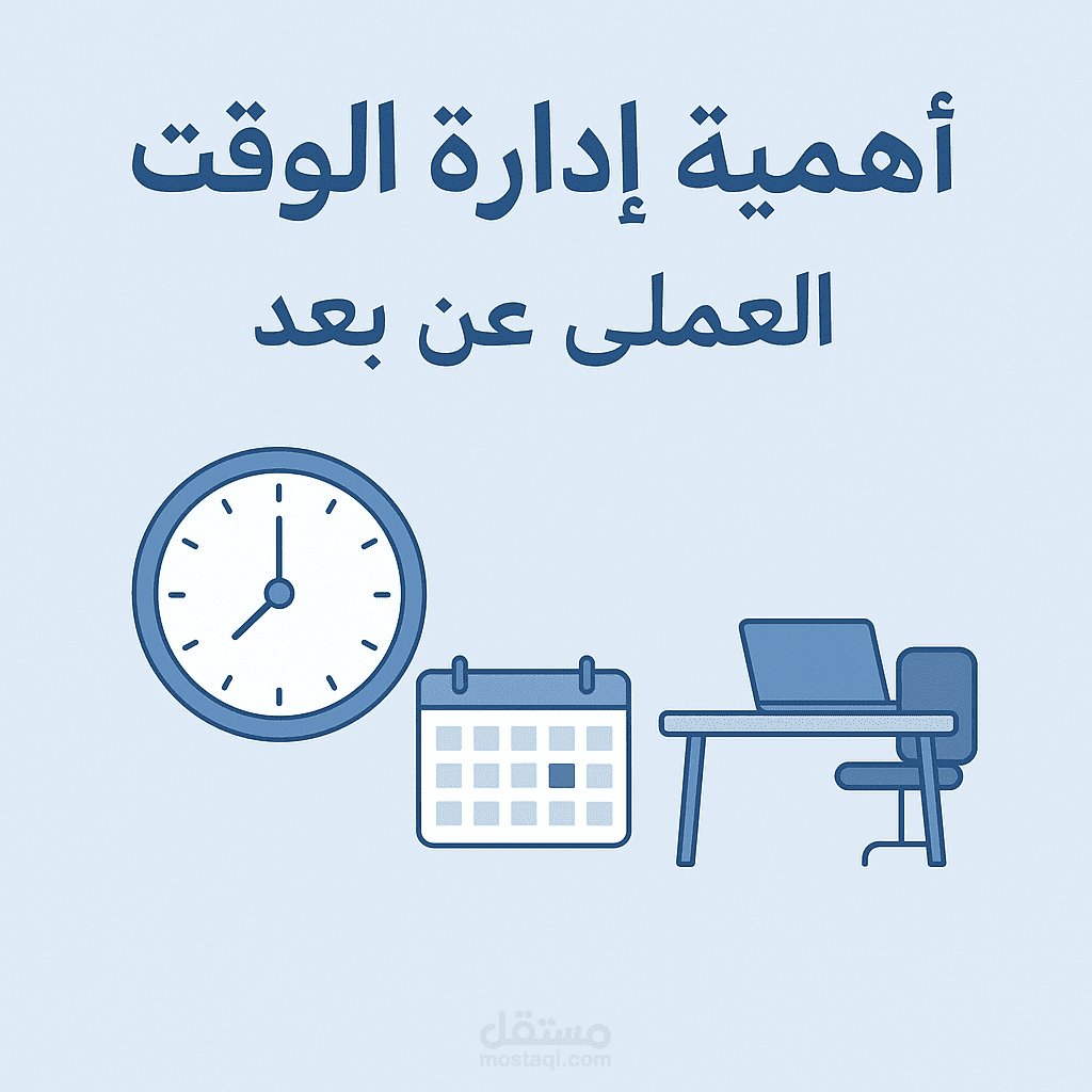 أهمية إدارة الوقت في بيئة العمل عن بعد