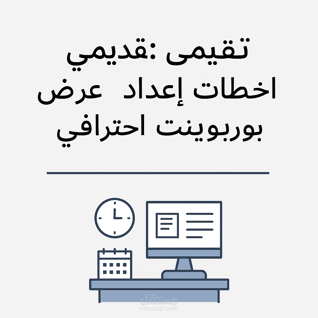 تقديمي: خطوات إعداد عرض بوربوينت احترافي