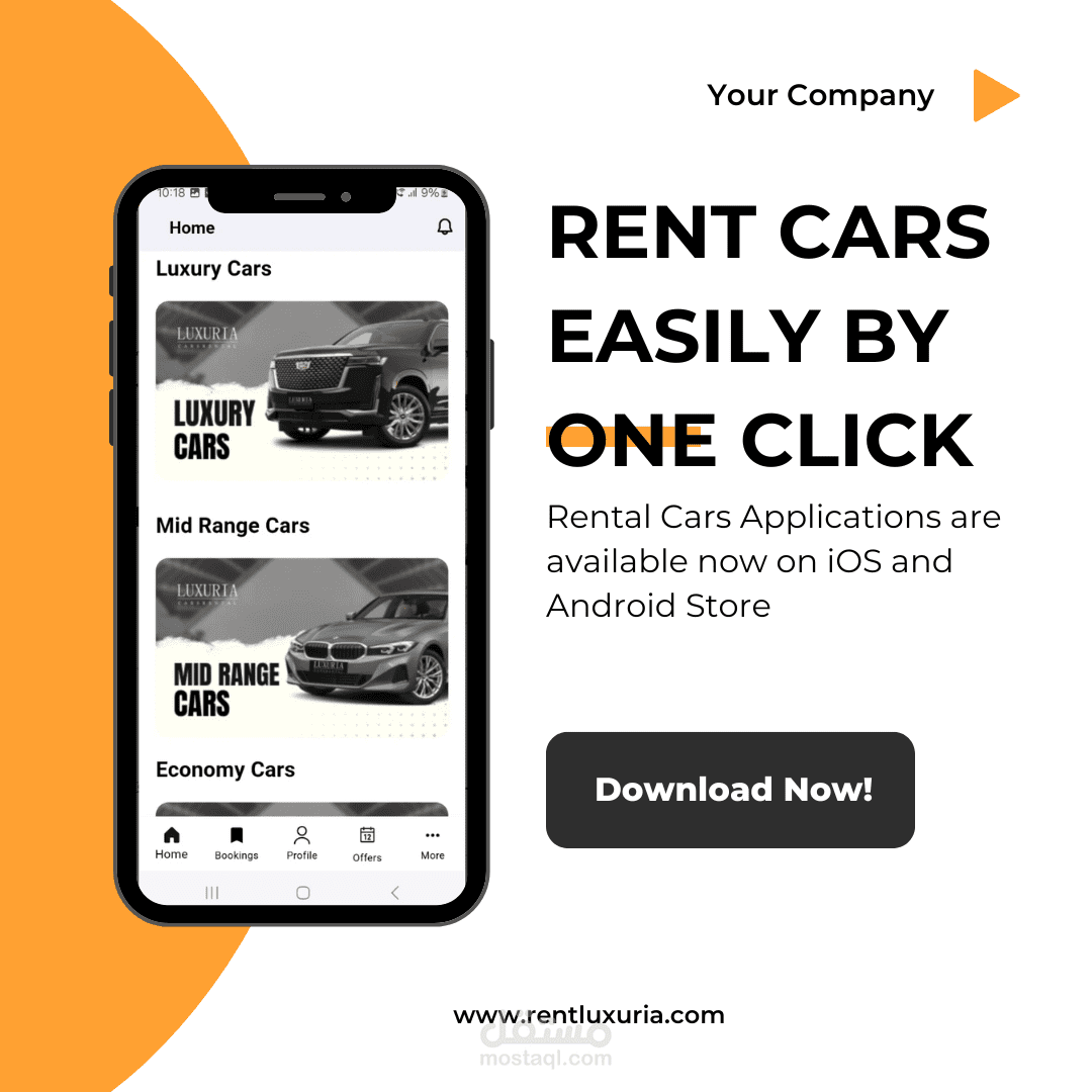 LUXURIA CARS RENTAL APPLICATION