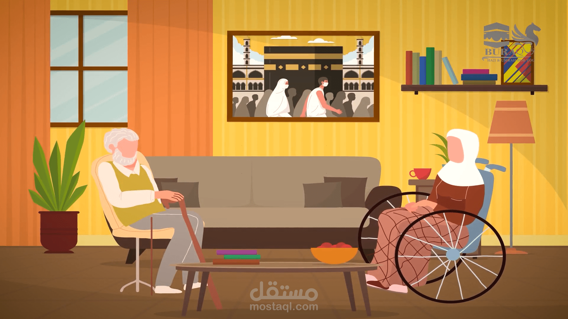 فيديو موشن جرافيك لمكتب بوراق للحج والعمرة