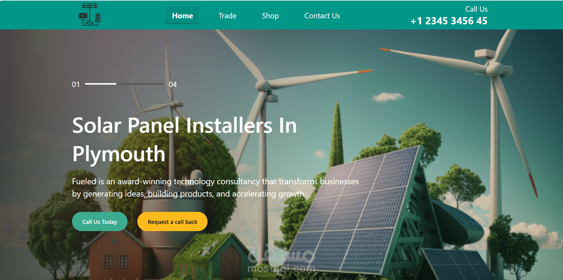 Solar panel Website