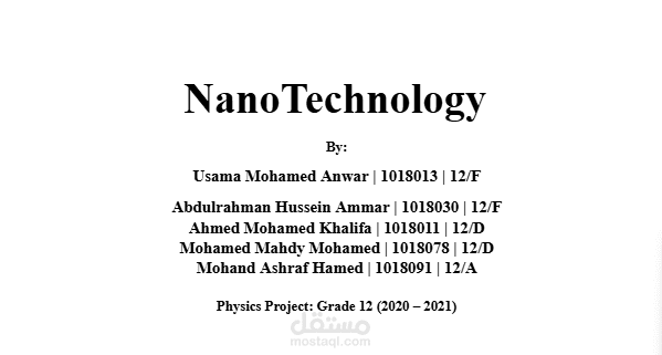 A review on Nanotechnology