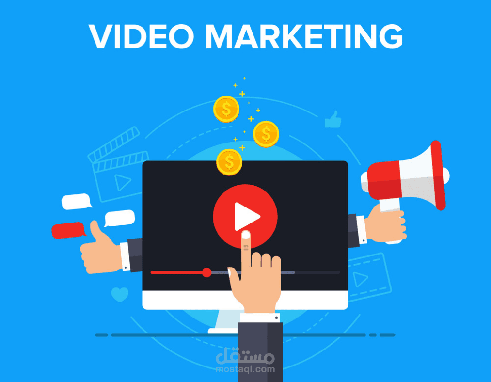 Video editing to market a service or product