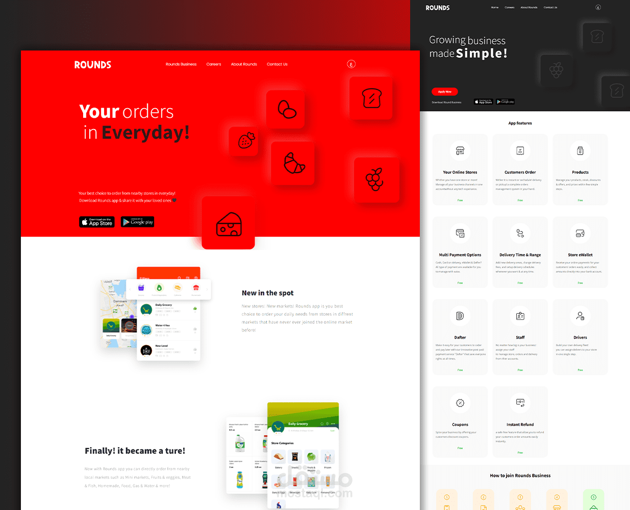 تصميم موقع تعريفي لشركة متعدد اللغات