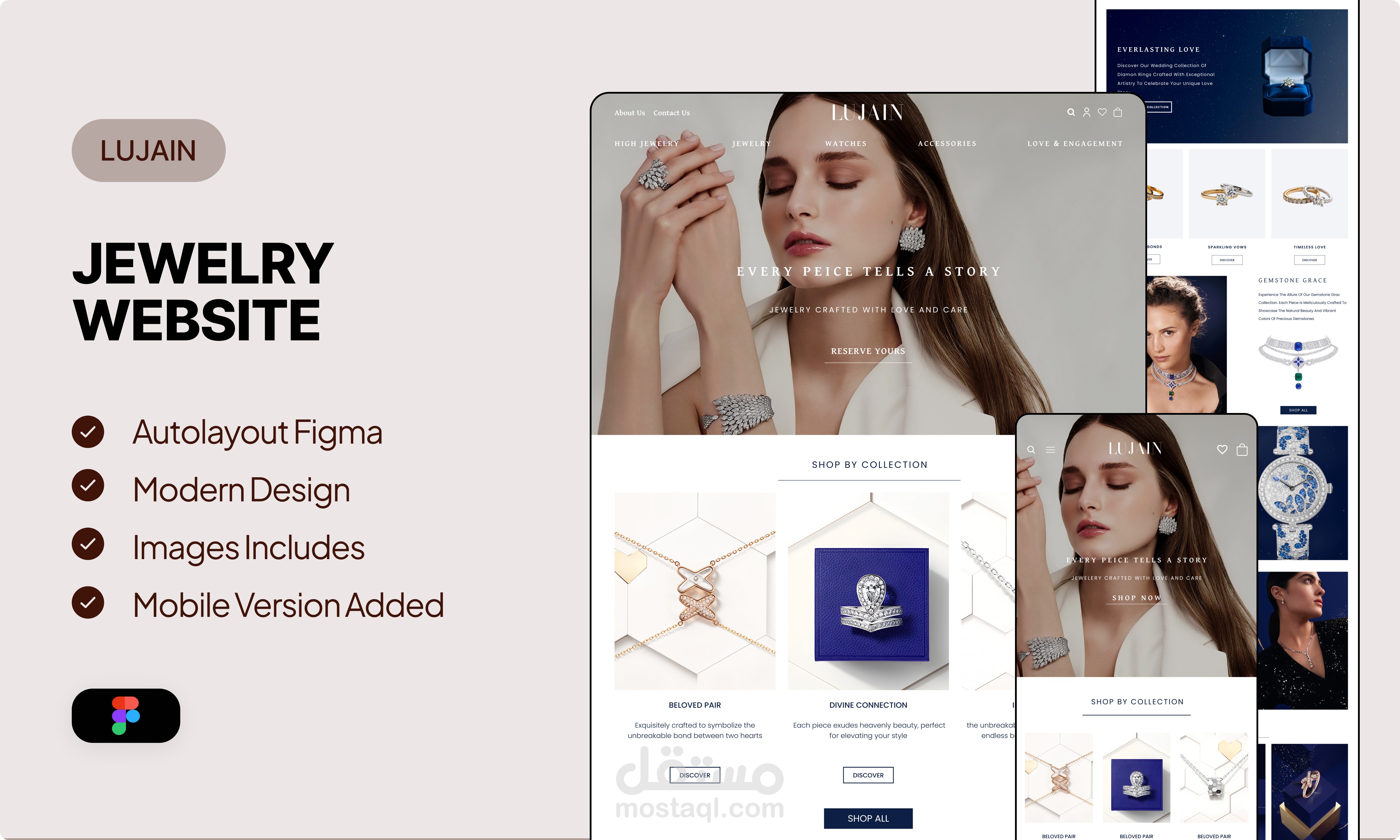 LUJAIN (Jewelry website landing page)