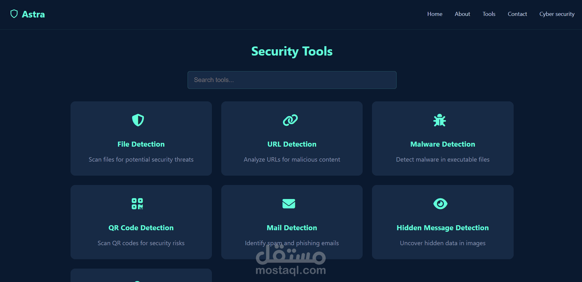 Astra CyberSecurity Website