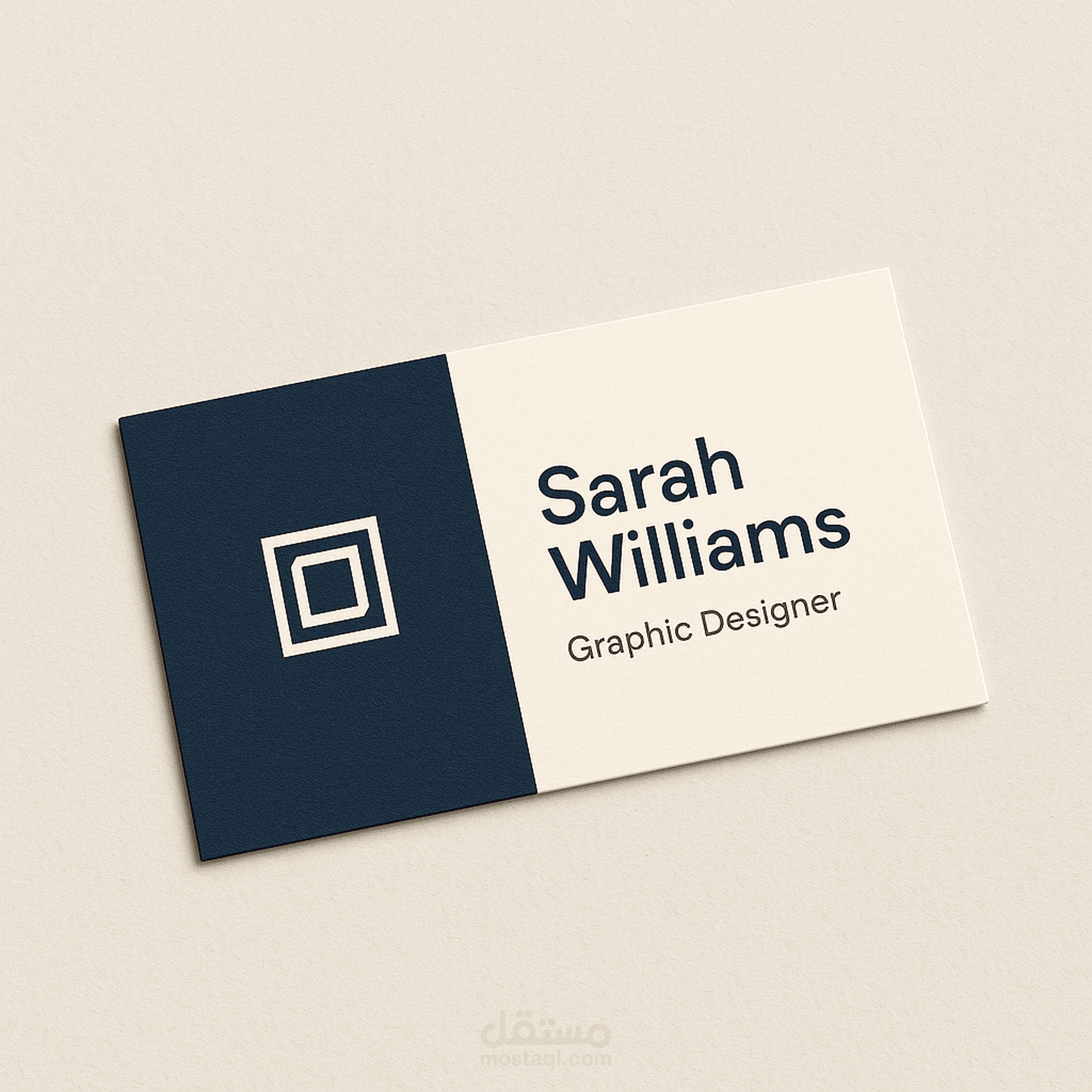 تصميم بطاقة عمل (Business Card)