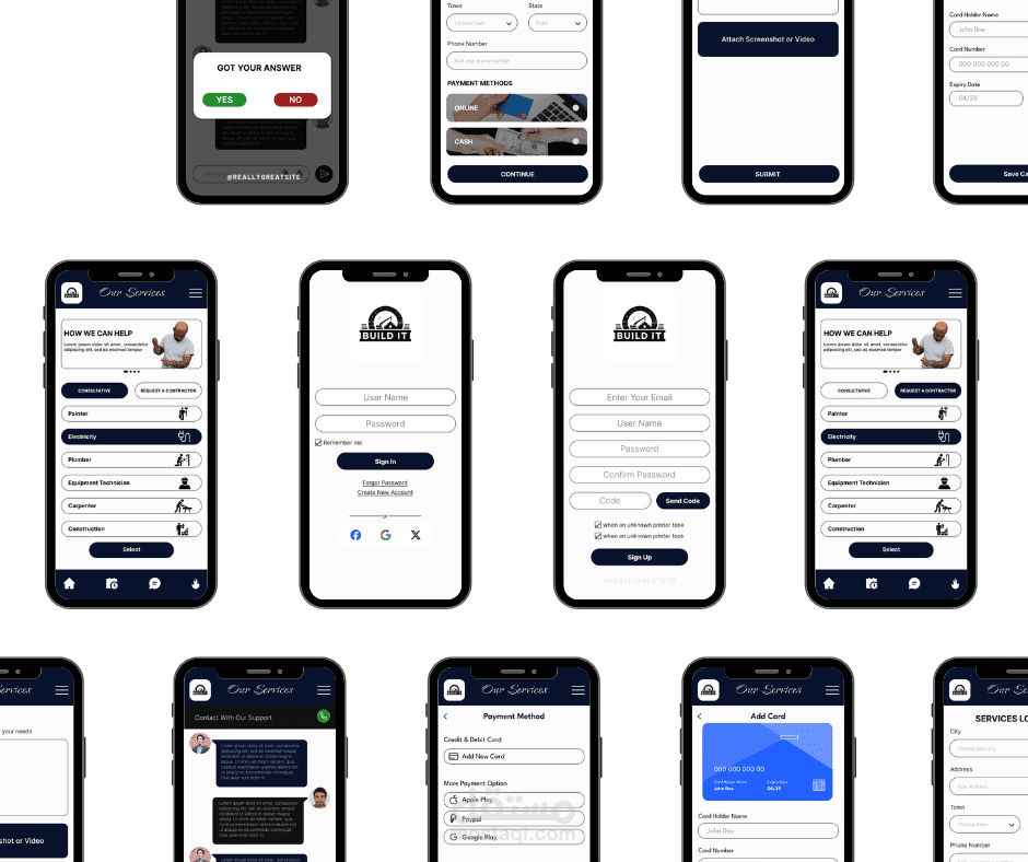 Contractor Website & App