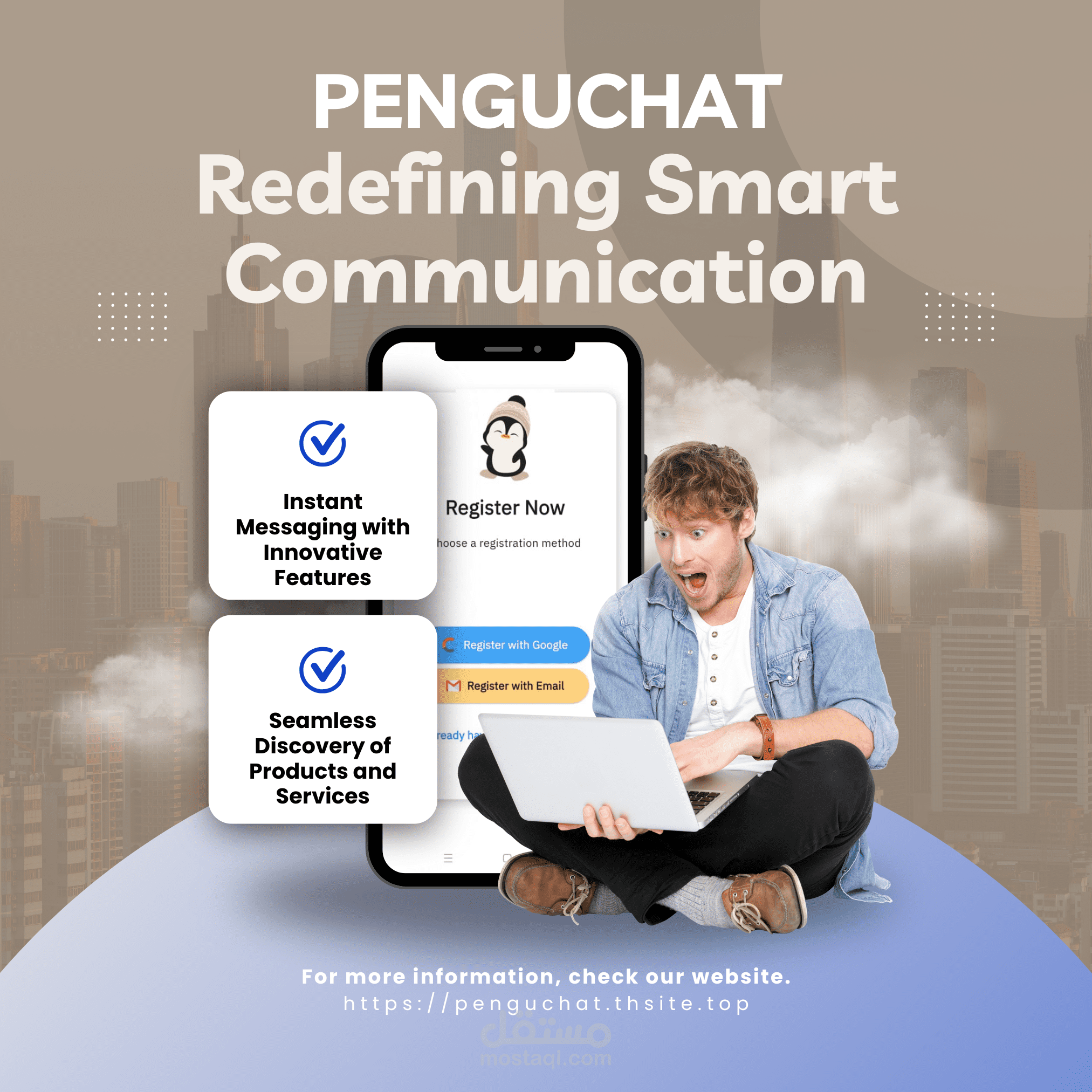 PenguChat – All-in-One Messaging and Marketplace
