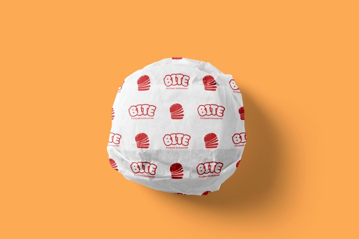 تصميم هوية بصرية لمطعم بايت (Bite) للوجبات السريعة