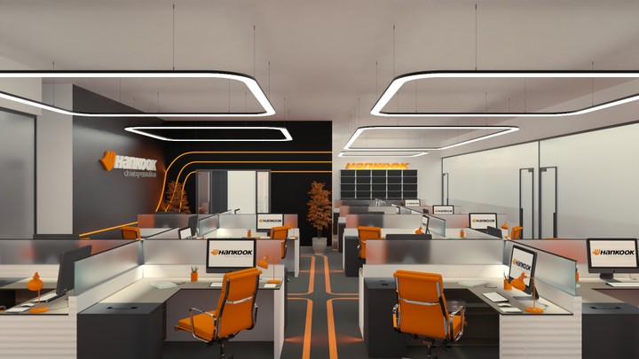 Hankook Company – Office Interior Design & Branding Concept