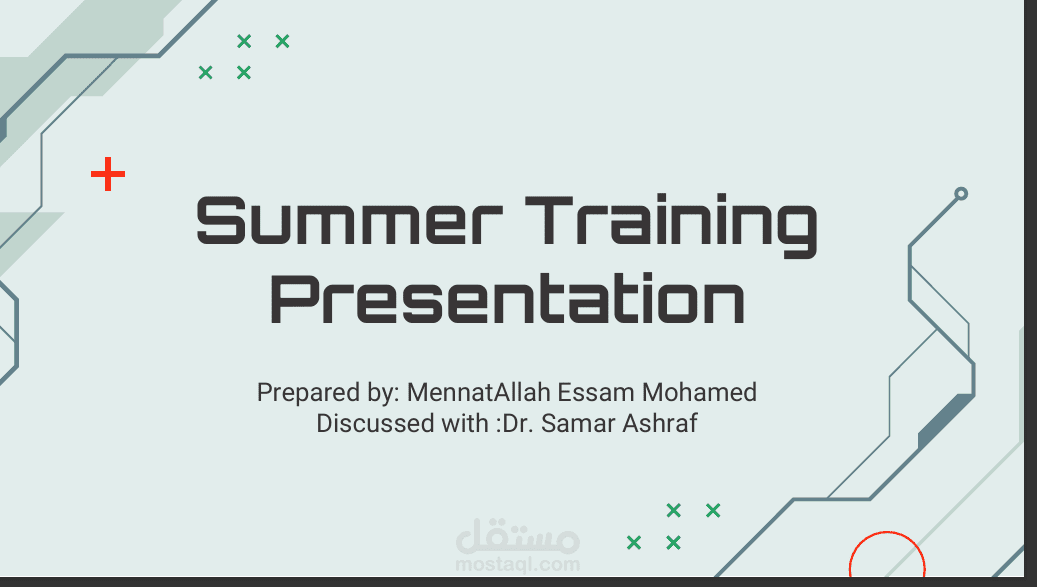 presentation for a project