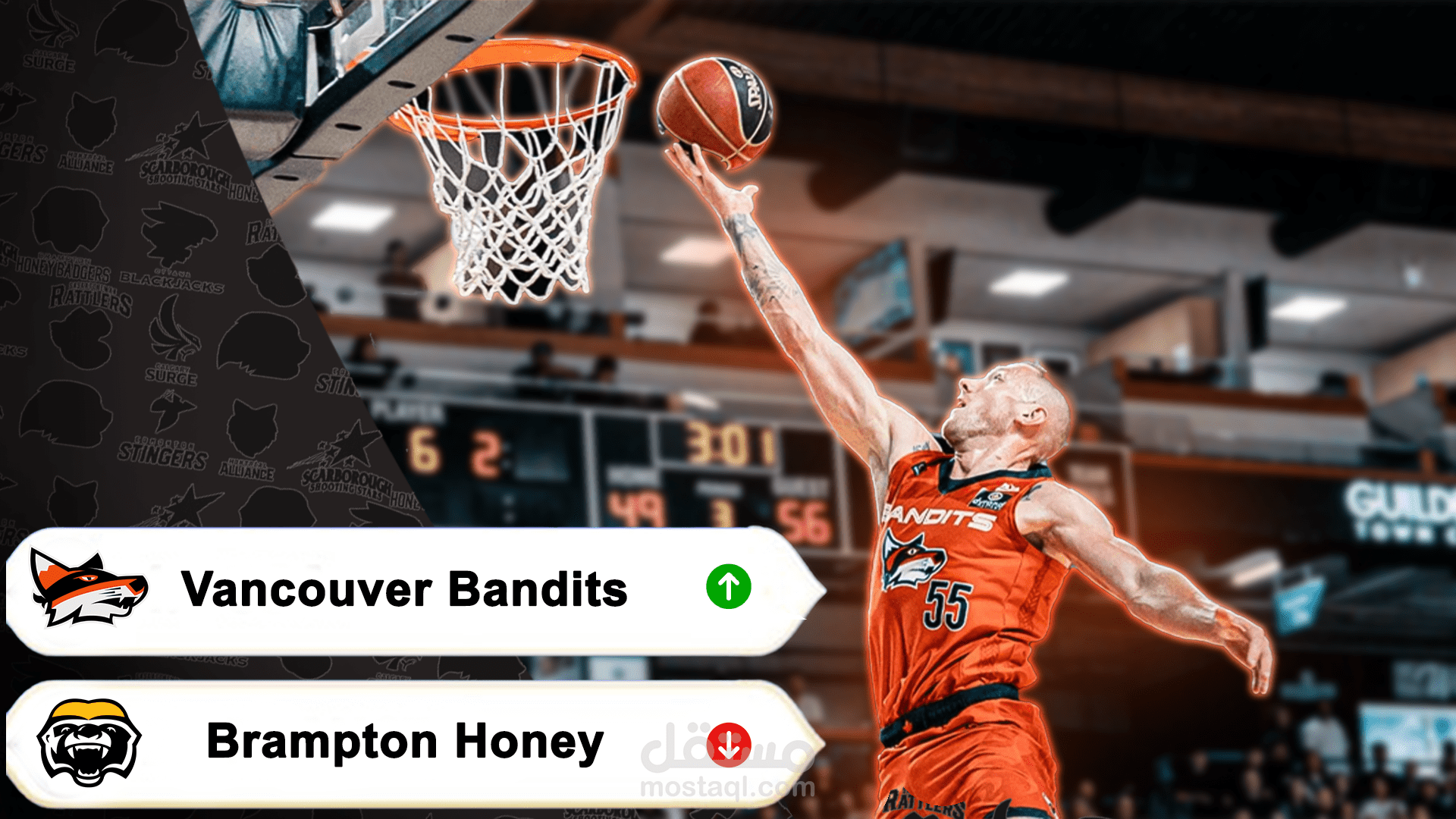 تصميم صورة مصغّرة لفيديو تصنيفات الدوري الكندي لكرة السلة (CEBL Power Rankings)