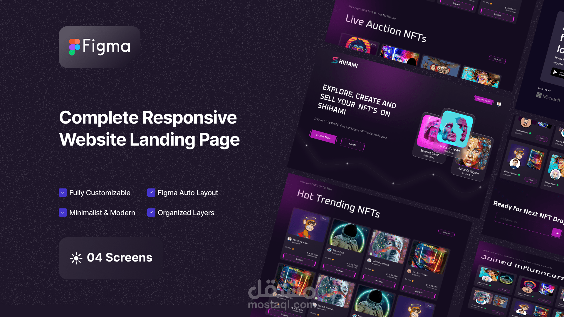 Blockchain NFT Website Landing