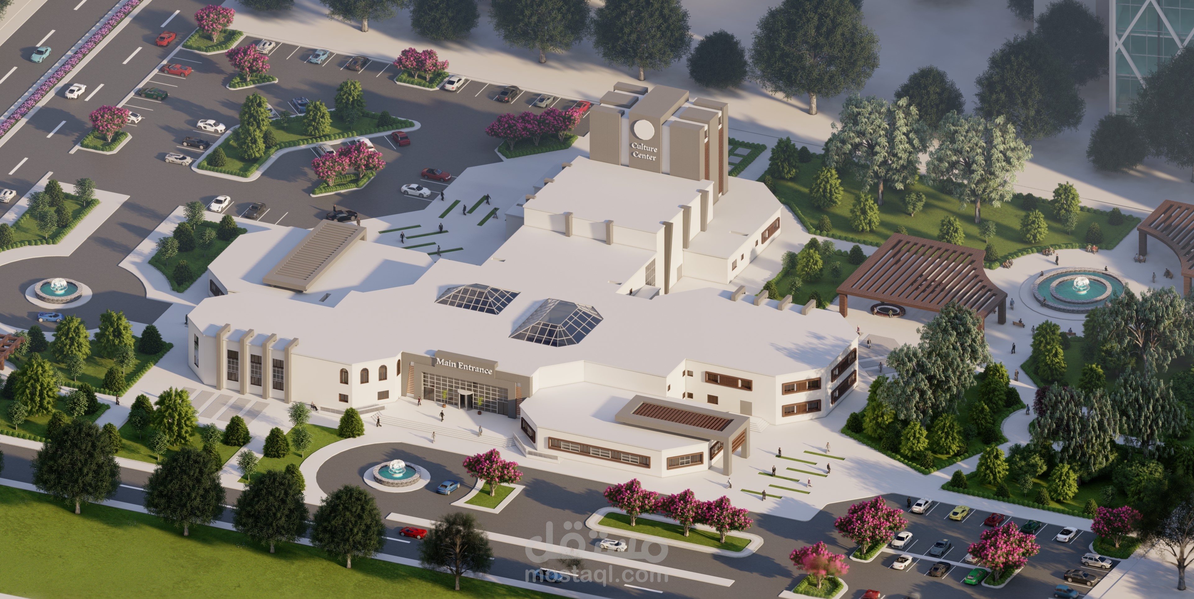 تصميم مركز ثقافي