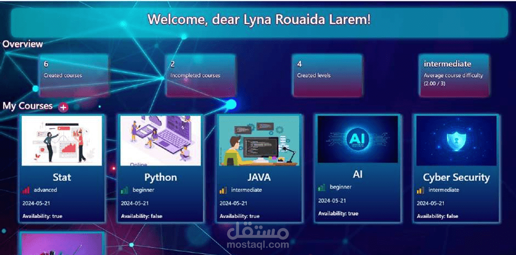 منصة التعلم التفاعلية لتعليم علوم الكمبيوتر