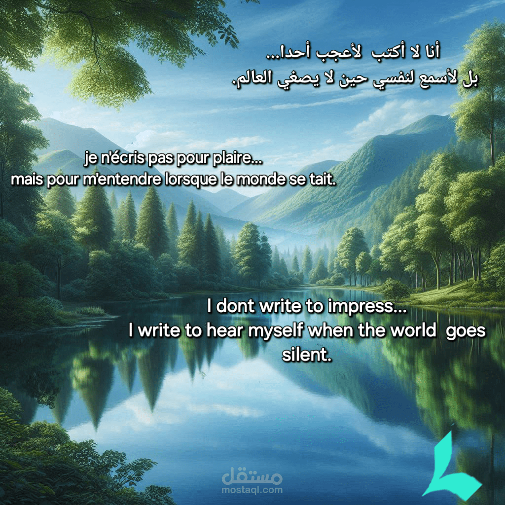 اقتباس أدبي فخم بثلاث لغات .