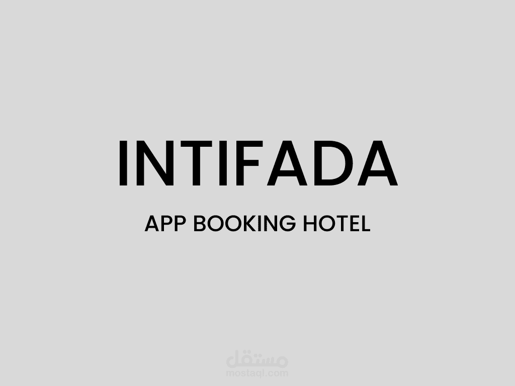 INTIFADA HOTEL BOOKING APP