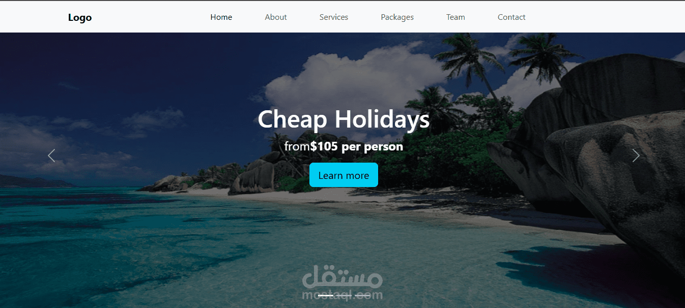 Holiday Landing Page