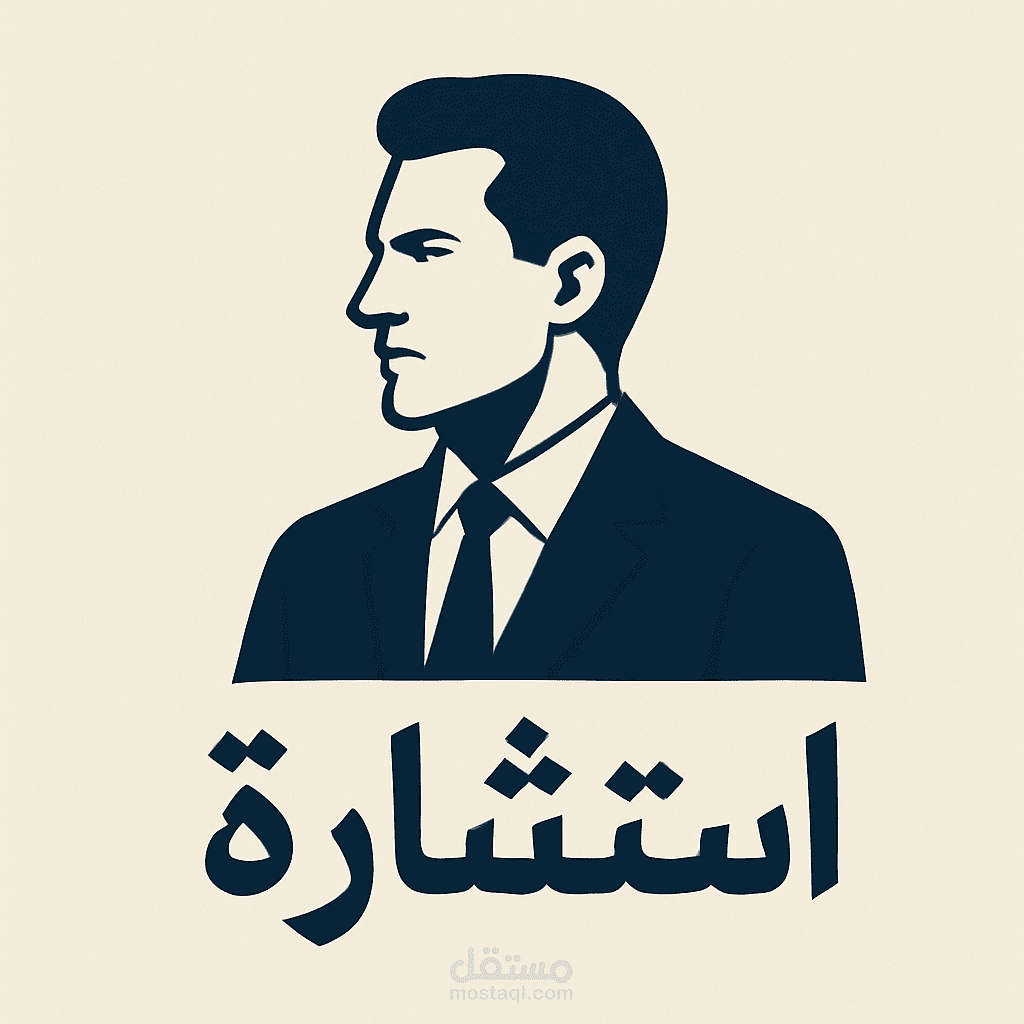 تصميم لوجو  لي مستشار أونلاين هوا طلبو يكون هادي وفي نفس الوقت جميل صممتهولو كدا
