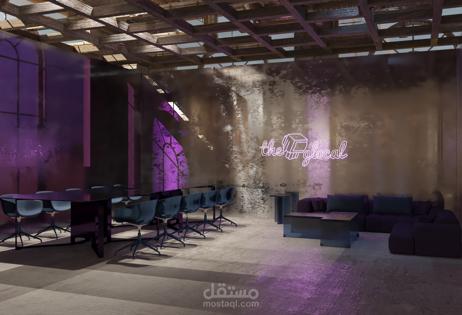 "من التراث نبتكر المستقبل"  مشروع مكتب اداري لشركة ميديا و اعلانات (the glocal) بإستخدام adaptive reuse style (مشروع دراسي)