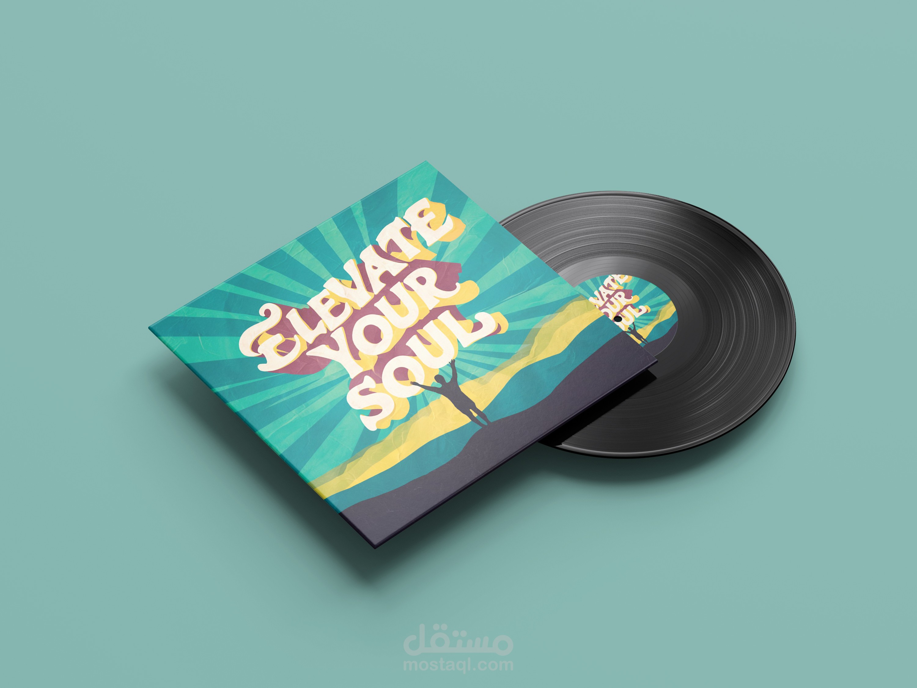I will make vintage retro, modern book, album cover art