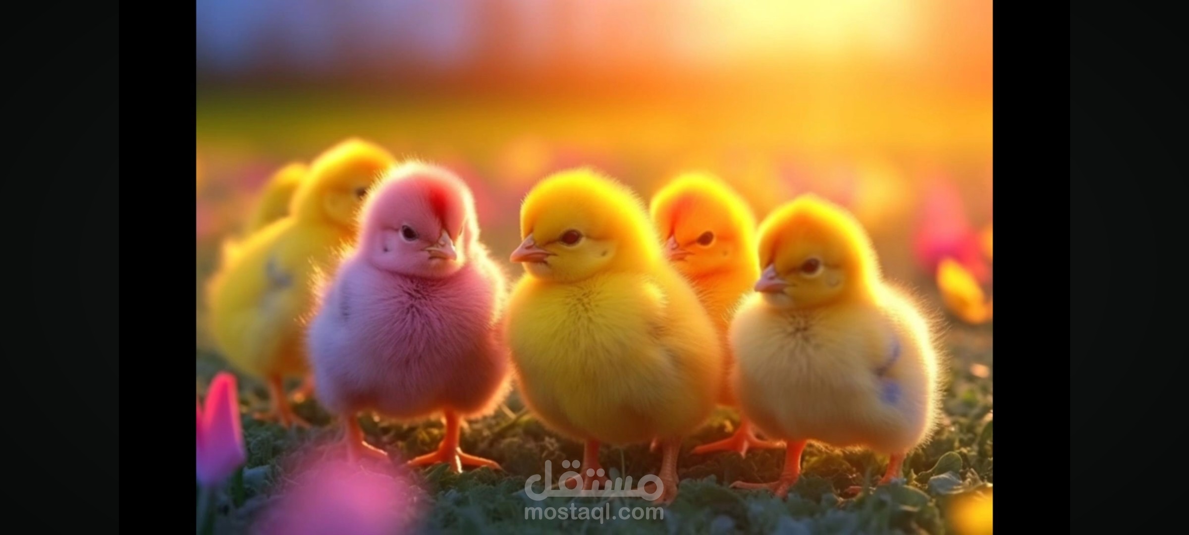 هالصيصان شو حلوين