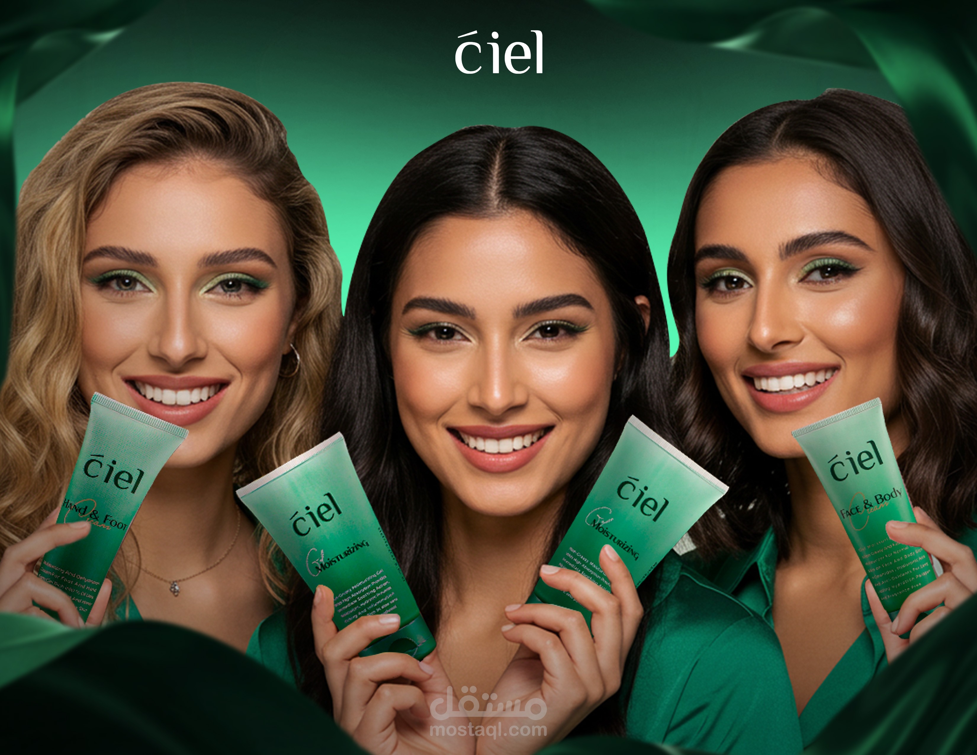 تصميم بوسترات لمنتجات سيال – Poster Design for cial Skincare Products