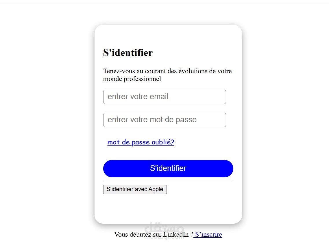تصميم موقع شخصي بأسلوب LinkedIn لعرض السيرة الذاتية والمهارات