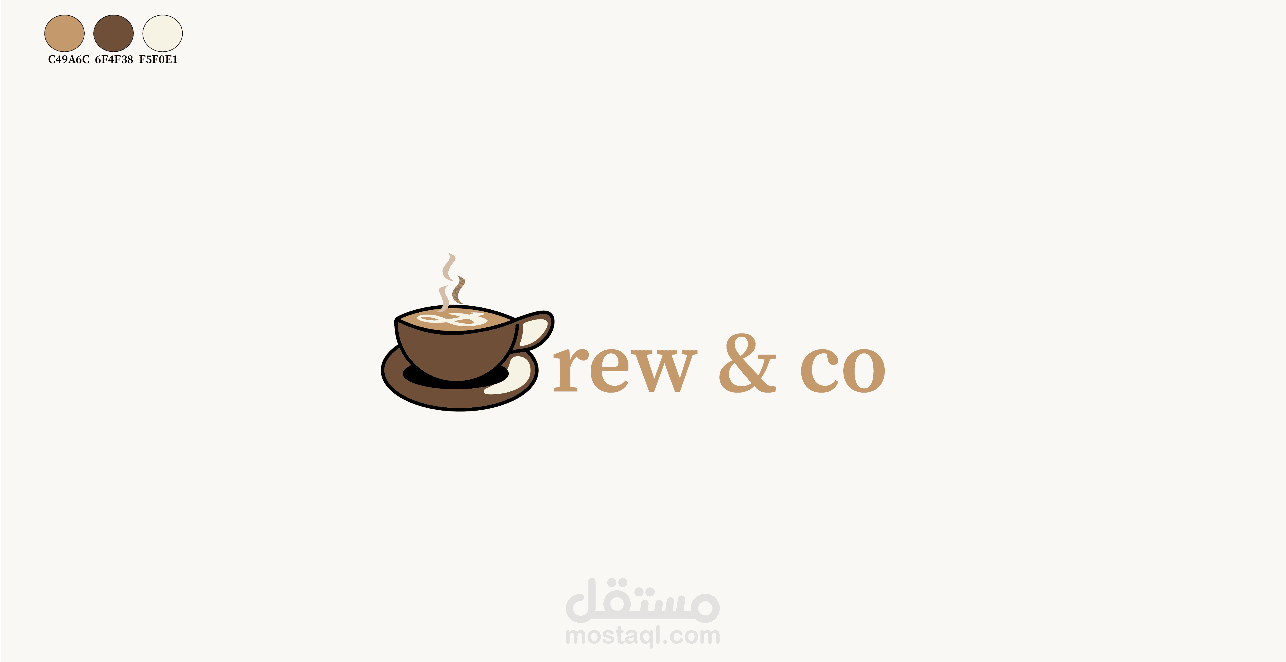 modern, cozy, and inviting logo for Brew & Co