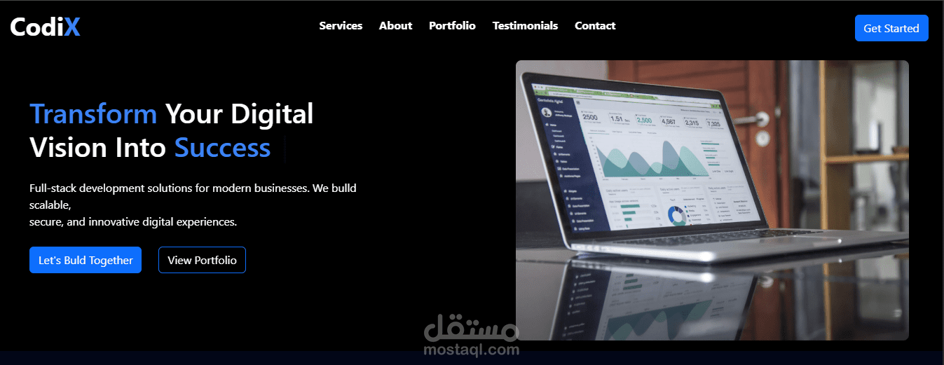 بورتفوليو شخصي احترافي (Portfolio)