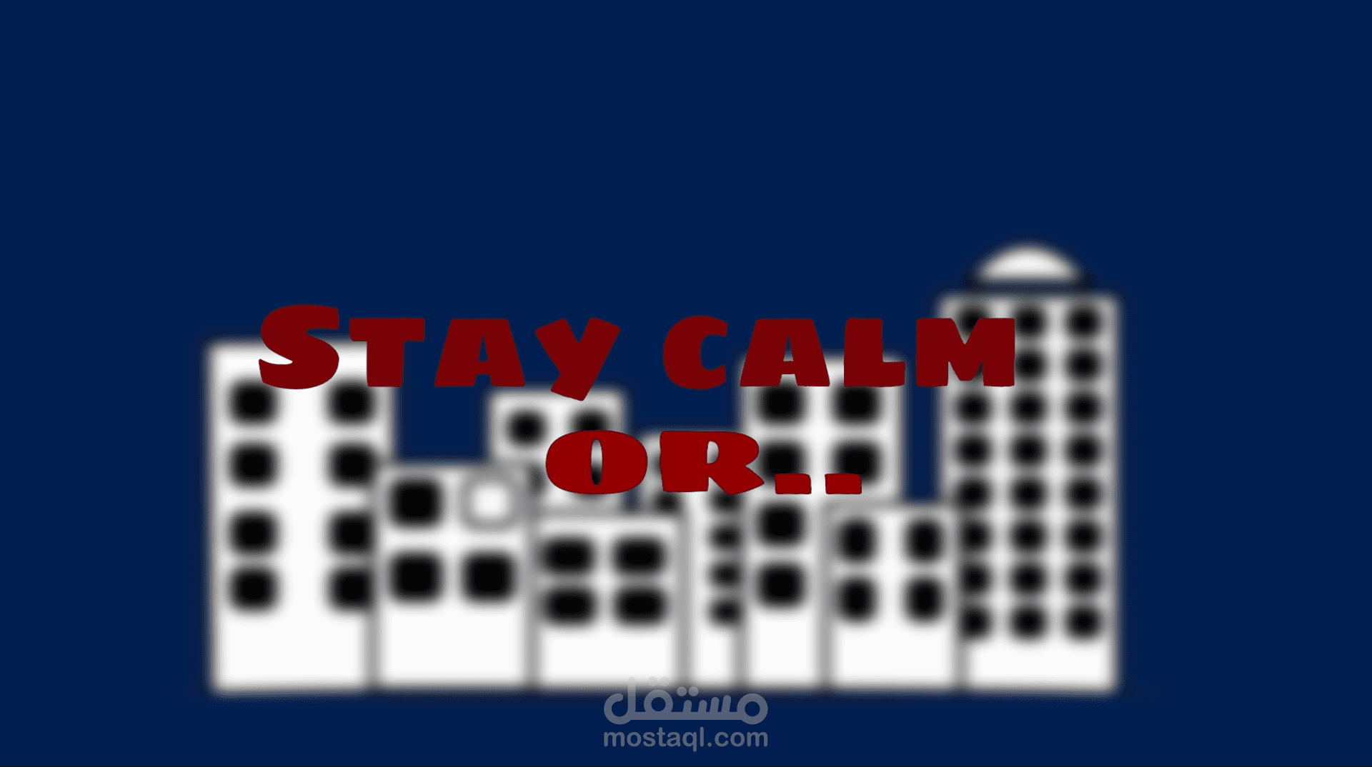 Stay calm..