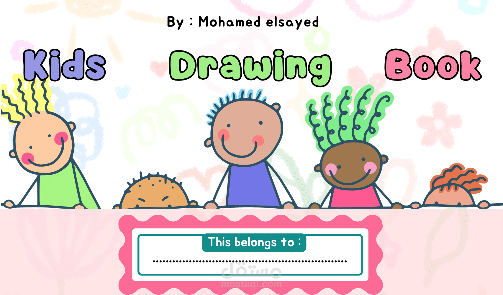 تصميم كتاب تعليمي ممتع لتعليم الإنجليزية للأطفال | صفحات + PDF جاهز للطباعة