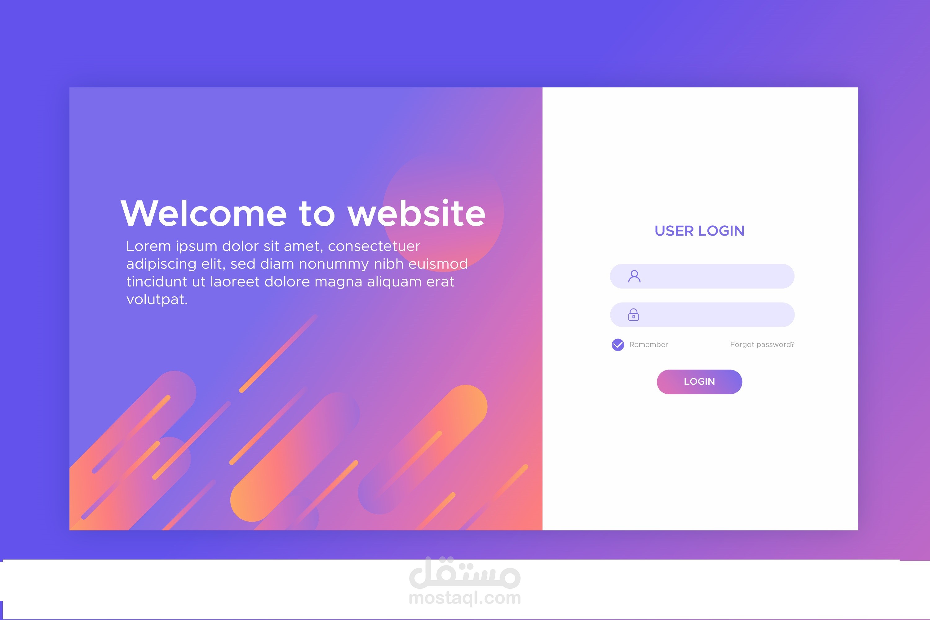 login page  صفحه هبوط