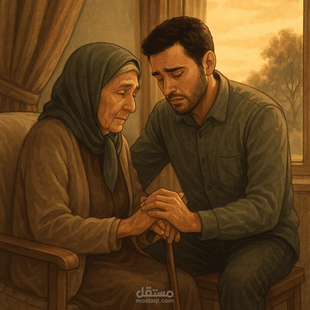 تفريغ صوتي لقصة إنسانيه مؤثره بعنوان : الله الله بالوالدين.