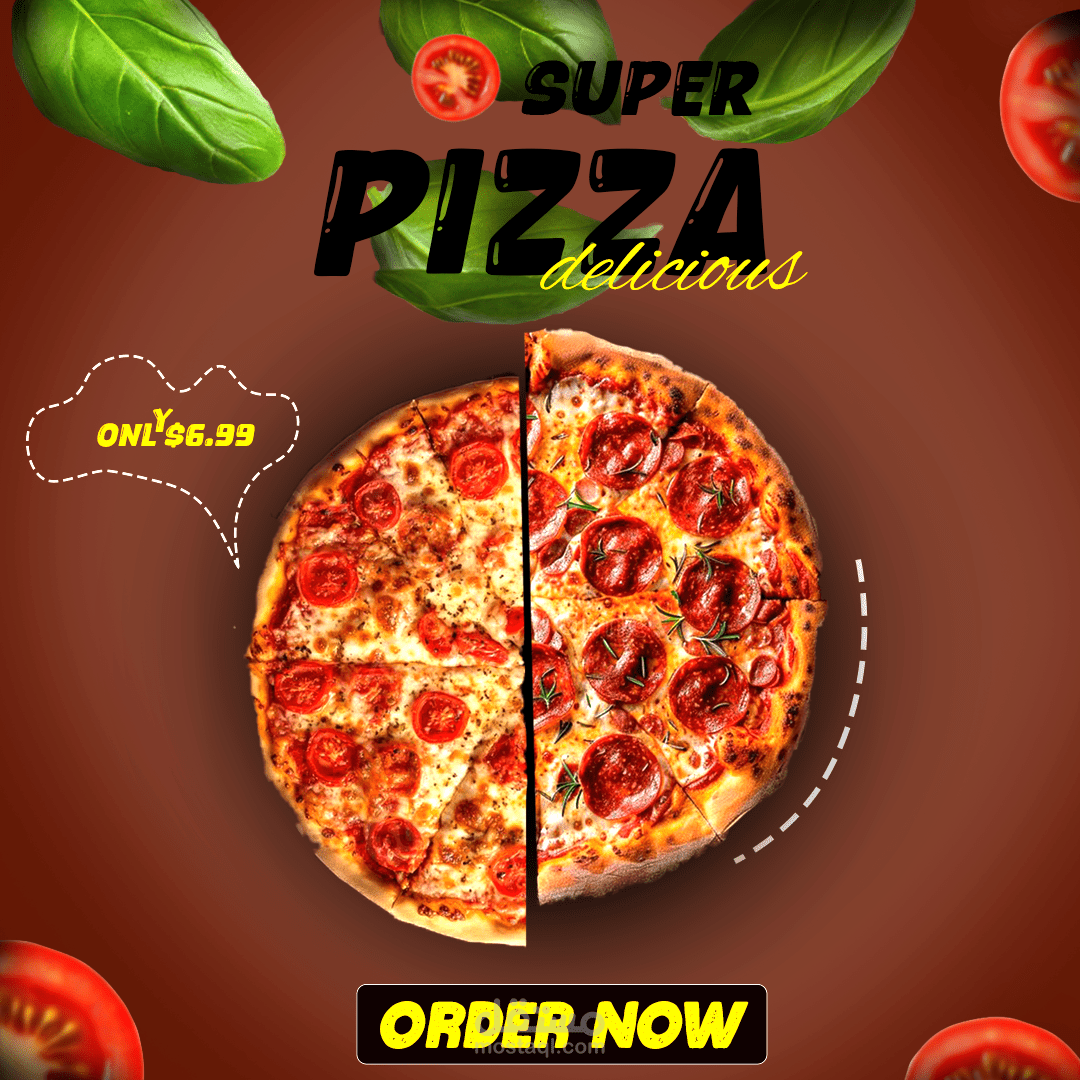 Project Type: Graphic Design — Pizza Advertisement