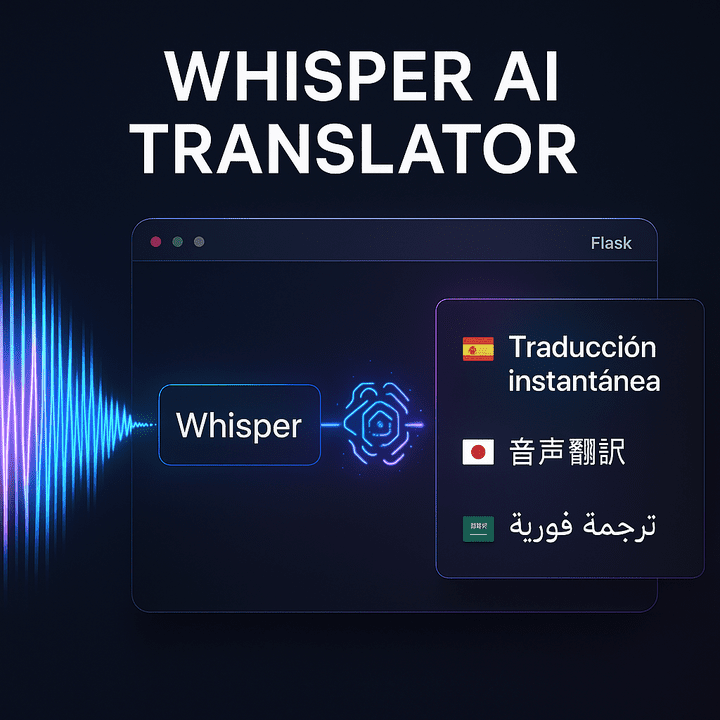 AI Voice Translator - تطبيق ويب لتحويل الكلام إلى نص وترجمته فوريًا