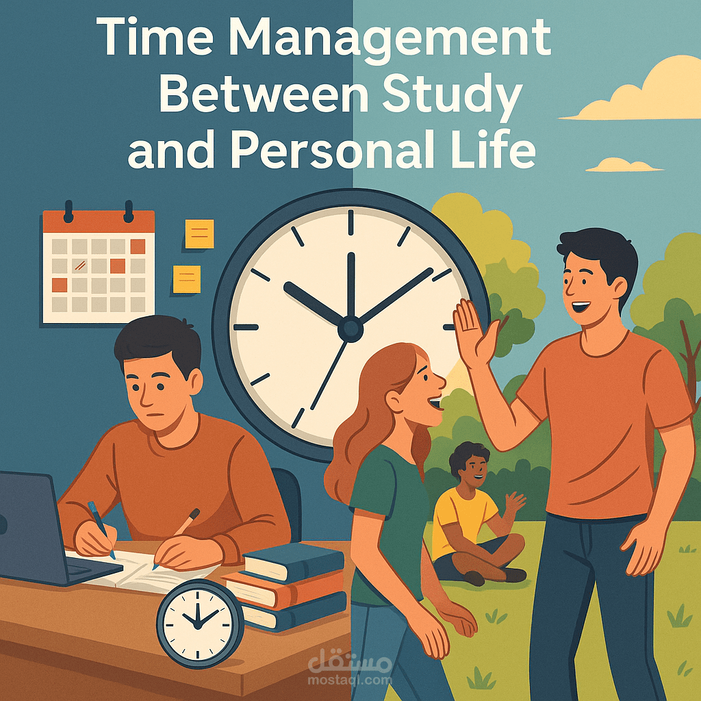 تدقيق وتحسين مقال عن التوازن بين الدراسة والحياة\Proofreading and Refinement of an Article on Study-Life Balance