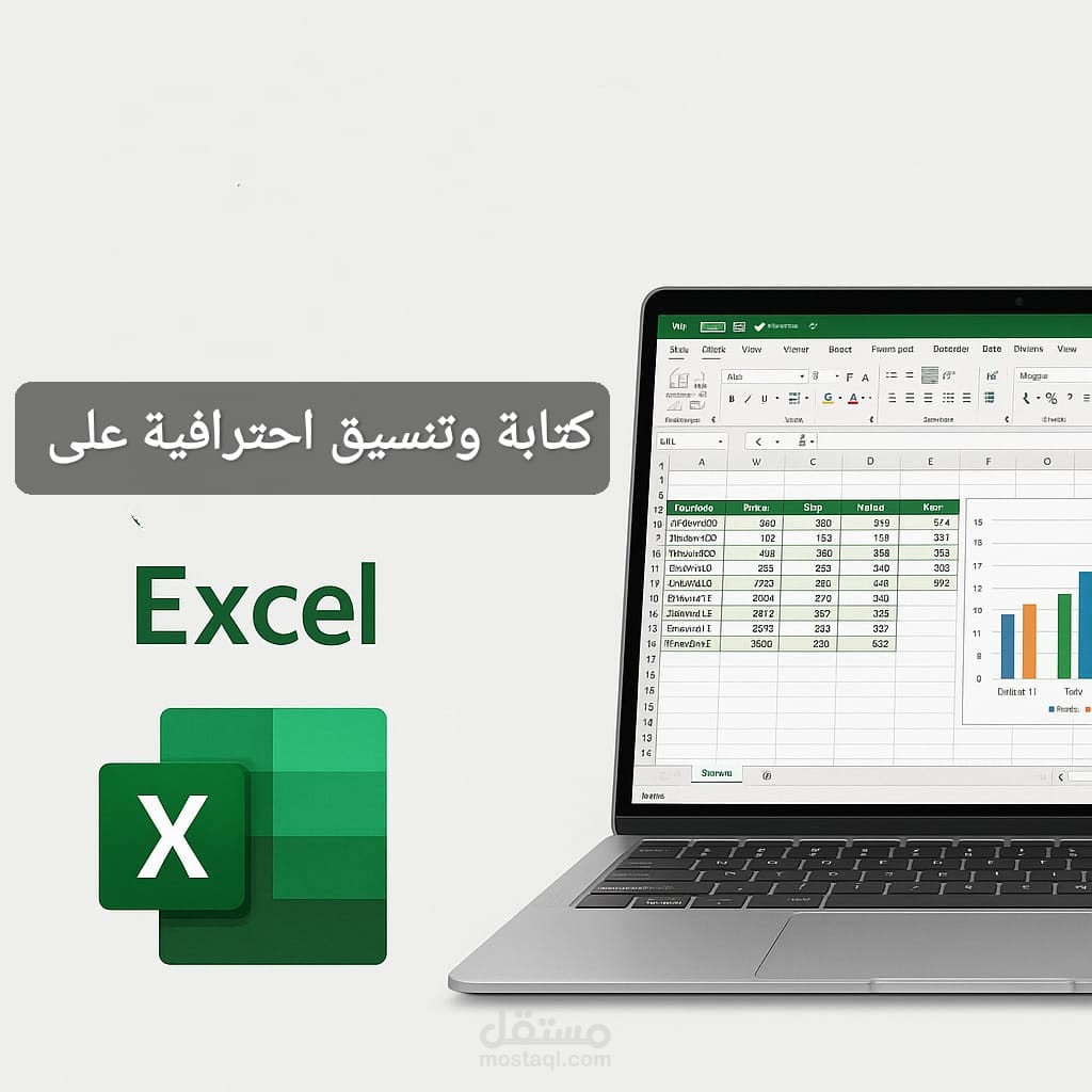 كتابة تنسيق ملفات اكسل