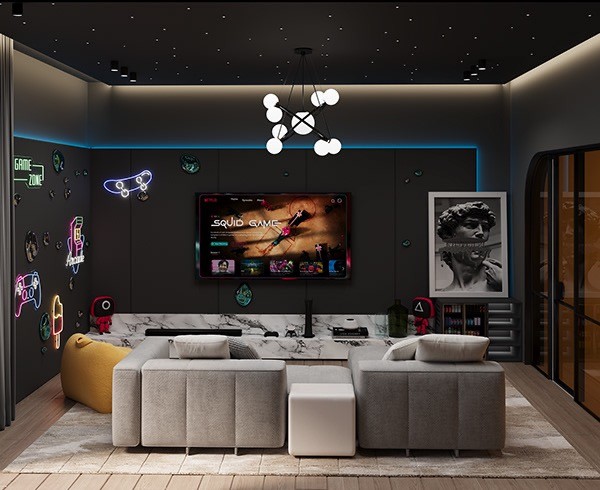 Gaming room modern style