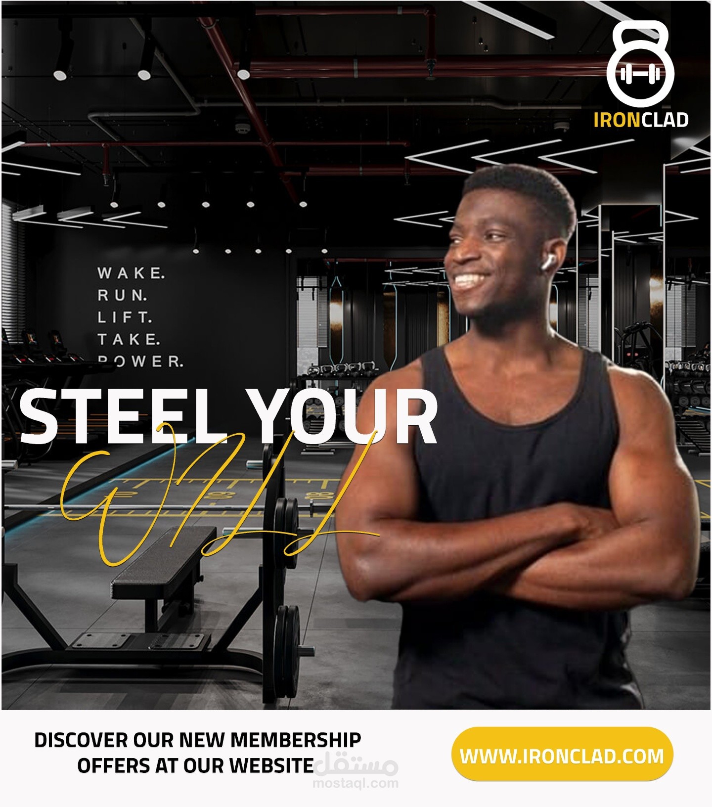 Gym advertisement