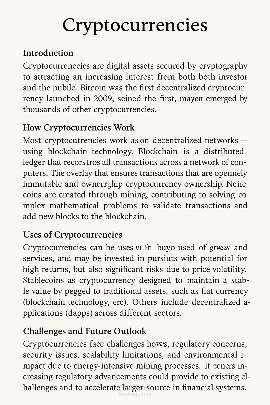 ?What Are Cryptocurrencies