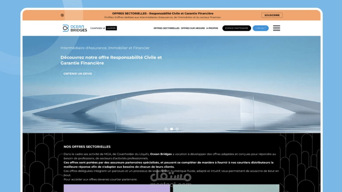 Ocean Bridge website
