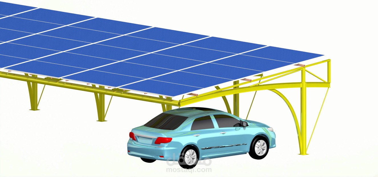 SOLAR PARC - CATIA V5 3D تصميم ثلاتي الأبعاد لمصف سيارات ذكي